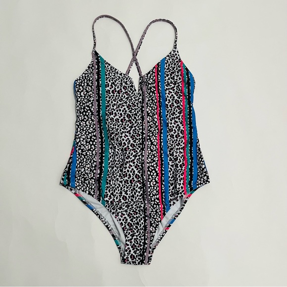 Leopard print one piece bathing suit - Picture 1 of 6